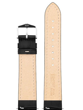 Skórzany wodoodporny pasek do zegarka 24 mm HIRSCH Duke L 01028051-2-24