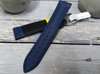 Skórzany pasek do zegarka 22 mm Morellato A01X6168E45064CR22 niebieski wodoodporny