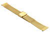 Bransoleta stalowa do zegarka 18 mm Bisset BM-104/18 Gold