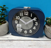 Budzik Seiko QHE206L 11x10 cm niebieski matowy