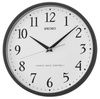 Zegar ścienny SEIKO QXR210K 30 cm czarny sterowany radiowo DCF77