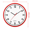 Zegar ścienny MPM E01.2478.20.A fi 25,5 cm CZYTELNY