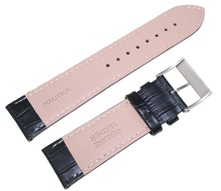 Skórzany pasek do zegarka Nautica NAI19510G 24 mm