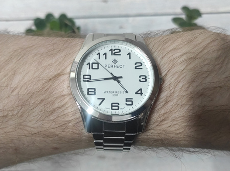 Zegarek Perfect R403P-01 męski klasyczny czytelny