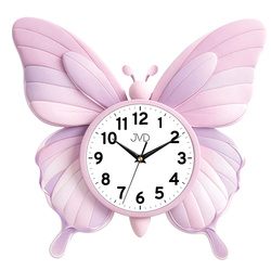 Zegar ścienny JVD HJ120 dziecięcy motyl 40x38 cm