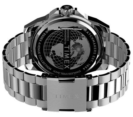 Zegarek Timex Essex TW2V43300 męski srebrny