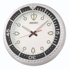 Zegar ścienny SEIKO QXA849A 44 cm aluminiowy srebrny