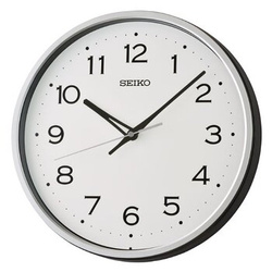 Zegar ścienny SEIKO QHA020S 30 cm srebrny