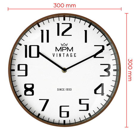 Zegar ścienny MPM E01.4200.52 fi 30 cm Czytelny