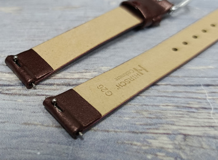 Skórzany wodoodporny pasek do zegarka 16 mm HIRSCH Cashmere M 03902161-2-16