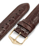Skórzany wodoodporny pasek do zegarka 19 mm HIRSCH Crocograin L 12322810-1-19