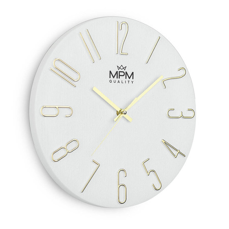 Zegar ścienny MPM E01.4302.00 fi 30,5 cm cichy mechanizm