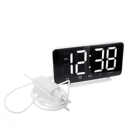 Zegar budzik LED Prim C02P.4306.00 z radiem FM