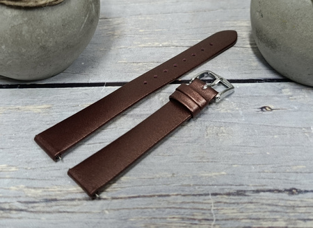 Skórzany wodoodporny pasek do zegarka 14 mm HIRSCH Cashmere M 03902161-2-14
