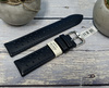 Skórzany pasek do zegarka 22 mm Morellato A01X6171237062CR22 granatowy wodoodporny