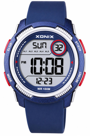 Zegarek Xonix DBF-004 młodzieżowy elektroniczny granatowy 42 mm