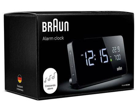 Budzik Braun BC20B czujnik oświetlenia