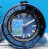 Budzik Seiko QHE207E 10 cm obrotowy pierścień