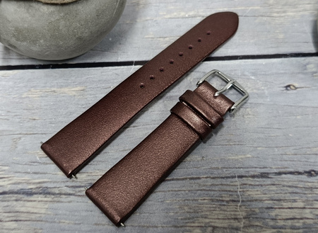 Skórzany wodoodporny pasek do zegarka 18 mm HIRSCH Cashmere M 03902161-2-18