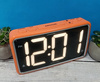 Budzik zegar Karlsson KA6035OR pomarańczowy 17x9,5 cm, cyfry 6,5 cm - OUTLET