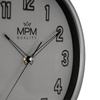 Zegar ścienny MPM E01.4331.92 fi 35 cm szary cichy