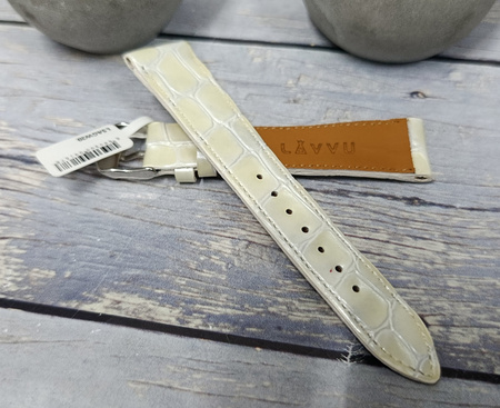 Skórzany pasek do zegarka 22 mm Lavvu CROCO OCALA LSAGW22 skóra licowa