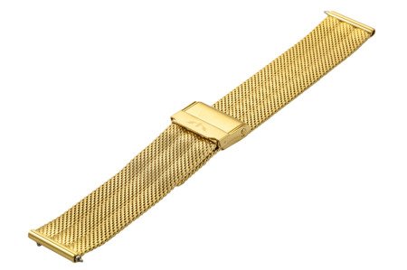 Bransoleta stalowa do zegarka 16 mm Bisset BM-103/16 Gold