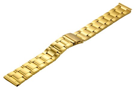 Bransoleta stalowa do zegarka 20 mm BR-119/20 Gold