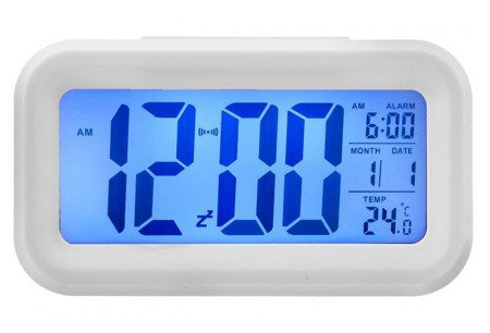 Budzik Xonix GHY-510 White z termometrem, Sensor Light