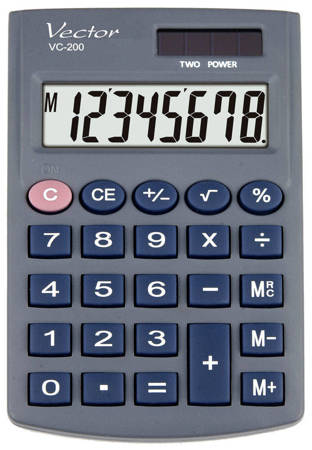 Kalkulator Vector VC-200 kieszonkowy