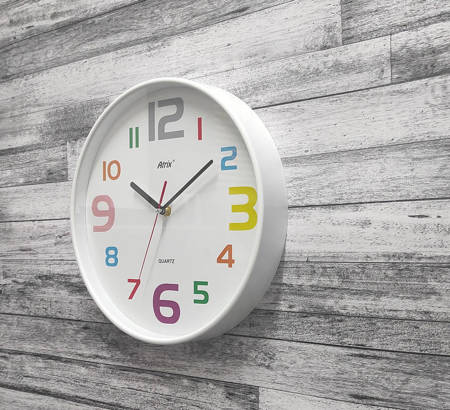 Zegar ścienny Atrix ATE2015WK SW Kolorowy 30 cm