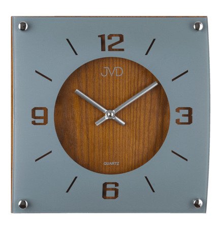 Zegar ścienny JVD N28012.11 Szklano-drewniany
