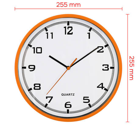 Zegar ścienny MPM E01.2478.60.A fi 25,5 cm CZYTELNY