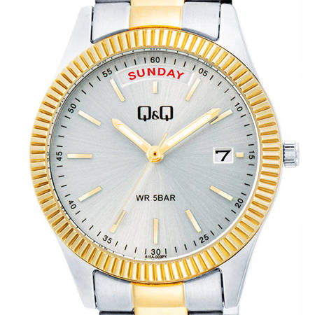 Zegarek QQ A15A-002P Damski Klasyczny Dwukolorowy