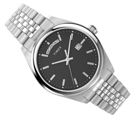 Zegarek Timex TW2V67800 Srebrny Męski Datownik