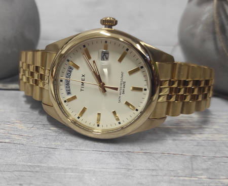 Zegarek Timex TW2V68300 Złoty Damski Datownik